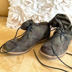 Forever 21 unique bootcamp militar-look draped short boots